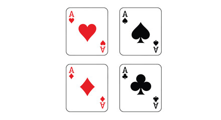 poker card icon vector design template in white background