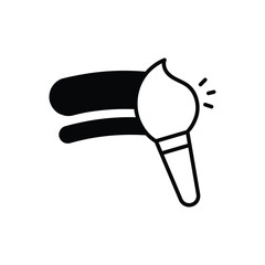 Brush Stroke Vector icon