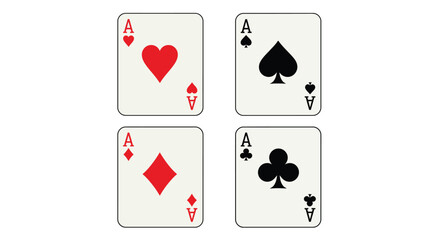 poker card icon vector design template in white background