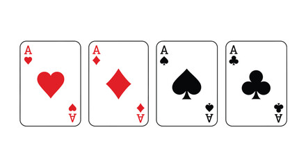 poker card icon vector design template in white background