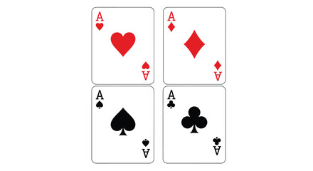 poker card icon vector design template in white background