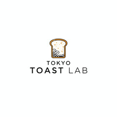 Tokyo Toast Lab Logo – Japanese Wave-Inspired Toast Logo for Café, Bakery, or Artisan Bread Brand