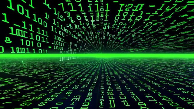 Digital binary code background