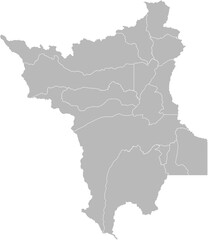 Roraima, Brazil – administrative vector map with municipality boundaries (Web Mercator projection, PPT-compatible & fully editable)