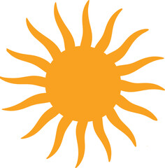 Abstract sun vector illustration symbol of bright summer heat