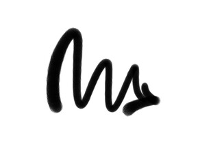 sprayed graffiti arrow elements in black