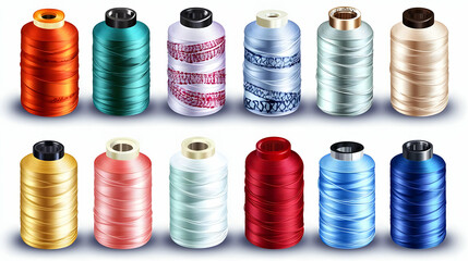 Colorful Thread Spools Collection