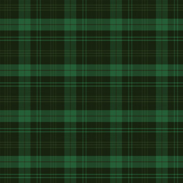 Plaid with twill weave repeat pattern.Checkered tartan gingham seamless pattern in green.Geometric graphic vector illustration background design for fabric and prints.
