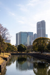 Fototapeta premium Hamarikyu Gardens, Tokyo, Japan