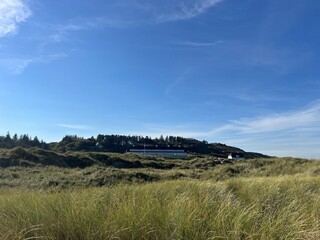 beach hotel in the dunes with the beach
