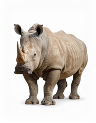 Fototapeta premium rhino isolated on white background