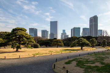 Hamarikyu Gardens, Tokyo, Japan