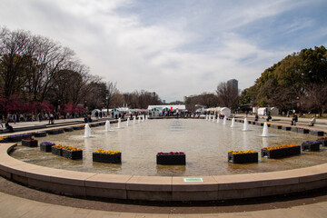 Fountain in the Ueno Park, Tokyo, Japan