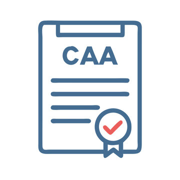 Professional caa certificate icon transparent background