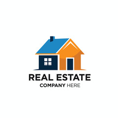 Real Estate Logo – Modern House Icon for Property Agency, Realtor, and Housing Business Branding
