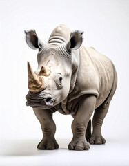 Fototapeta premium rhino isolated on white