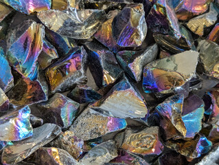 rainbow color obsidian collection