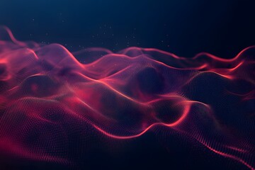 Abstract technology background with blue and red light lines, vector illustration design. Digital futuristic concept banner for internet connection, 