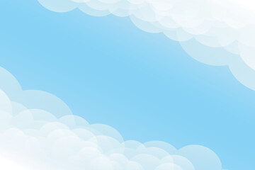 cloud landscape with text space in horizontal frame