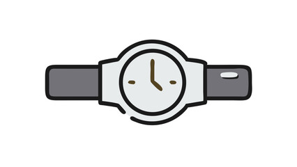 Classic wristwatch design with simple elegance highlighting timekeeping in a minimalist style