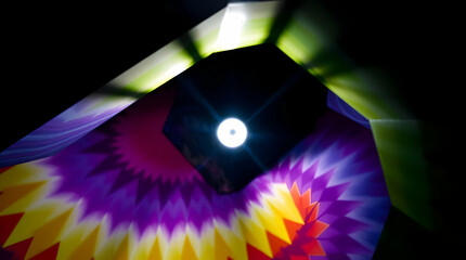 Psychedelic abstract colorful background to use as graphic resource or wallpaper