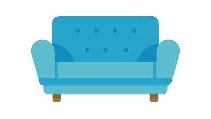 Cozy blue armchair with a modern design, ideal for relaxation and adding a pop of color to any living space or room