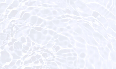 Abstract white water ripple surface. Shining sunlight reflections. Blurred transparent texture. Summer background. Water waves pattern. Light effects. Bright and glowing 