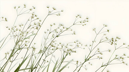 Delicate Light Green and White Flowers