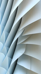 Abstract Geometric Shapes In Light Blue And White