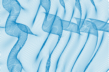 abstract blue wave background . blue line pattern texture background 