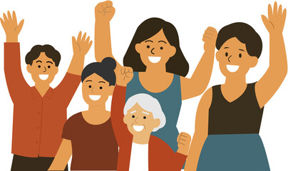 대한 독립 만세를 외치는 사람들