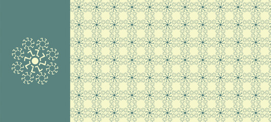 Abstract Geometric Floral Ornamen Pattern Vector Art
