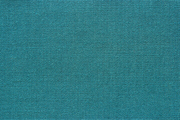Teal color linen fabric texture as background