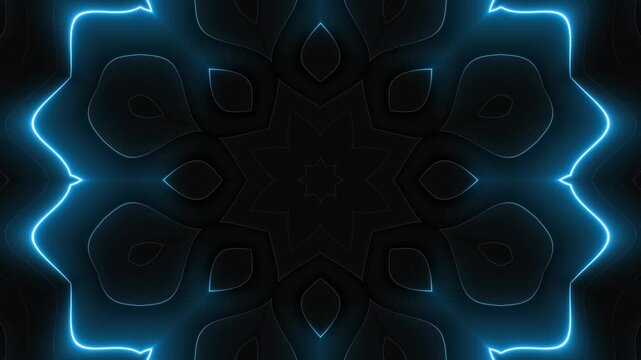 This stock motion graphic video of Diagonal Neon Streaks with gentle overlapping curves on seamless loops
