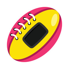American Football Vector style icon. Eps 10 file