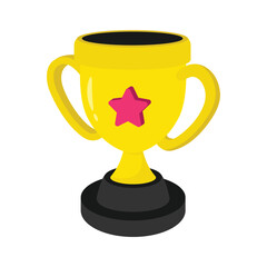 Trophy Vector style icon. Eps 10 file