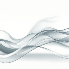 Obraz premium Gentle abstract textile waves in beige and white