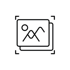 Fototapeta premium Image Resize Vector icon