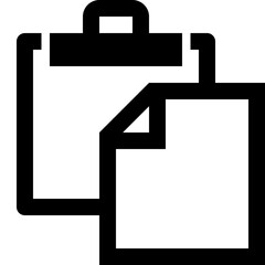 Paste Clipboard Copy Document Icon Vector