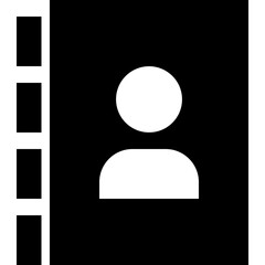 Contact List Address Book Icon Vector