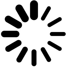 Loading Icon Vector - Progress Spinner Buffer Symbol