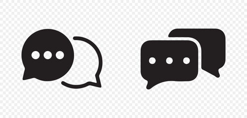 Vector Chat Icon – Digital Message Bubble for Social Media Apps