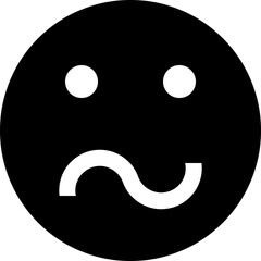 Dizzy Confused Face Emoji Vector Icon