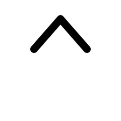Up Arrow Icon - Simple Upward Direction Vector Symbol
