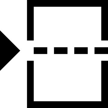 Tab Indent Format Icon Black Vector Text Layout Typography Symbol