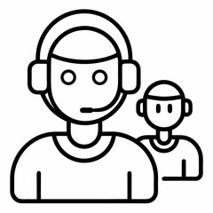man with headset