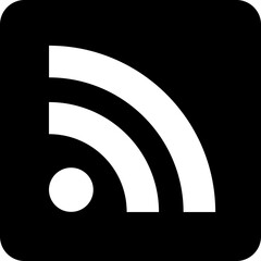 RSS Feed Syndication News Icon Vector