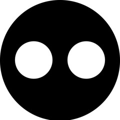 Flickr Photo Sharing Photography Circle Icon Vector