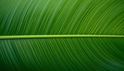 Obraz premium elongated green leaf surface background