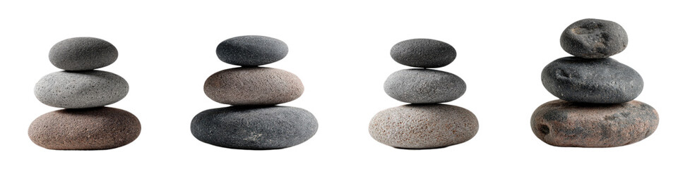 Stacked Stones for Balance and Meditation Displaying Serenity and Calm